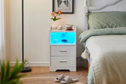 Kody 16-Colour LED Light Nightstand with Remote, 2 Power Outlets & 2 USB Ports - thumbnail 2