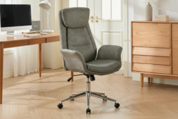 Adjustable High Back PU Office Chair - thumbnail 6