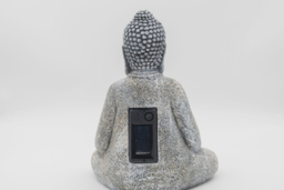 Solar LED Zen Buddha Garden Statue - Weatherproof Outdoor Lighting - thumbnail 7