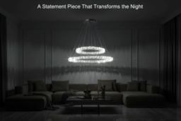 2-Tiered Adjustable Crystal LED Pendant Ceiling Light - thumbnail 4