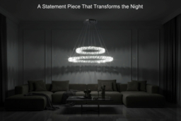 2-Tiered Adjustable Crystal LED Pendant Ceiling Light - thumbnail 8