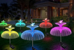 Solar Butterfly Fibre Optic Garden Lights - thumbnail 3
