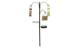 XL Squirrel-Resistant Bird Feeding Station - Powder-Coated Steel, Wildlife-Friendly, 190cm Tall - thumbnail 5