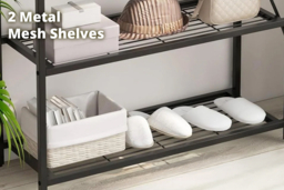 Brown Console Table with Storage, Drawers, and Charging Station - thumbnail 8