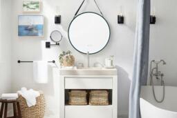 Round LED Mirror with Hanging Strap - thumbnail 3