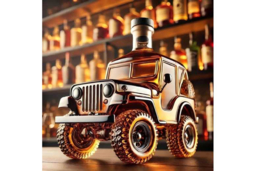 PRICE DROP! Jeep Glass Decorative Whiskey Bottle - Borosilicate Car-Shaped Home Bar Ornament, 300ml, Unique Table Decor - thumbnail 8
