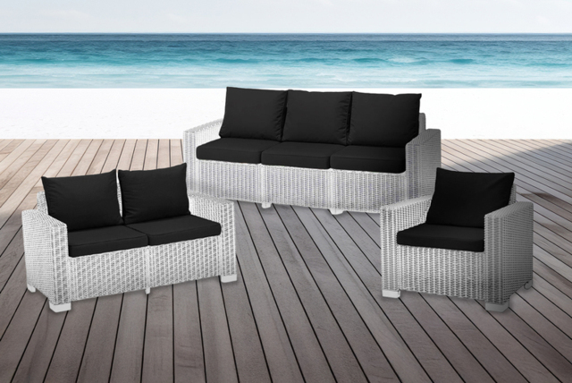 CLEARANCE! Weather-Resistant Replacement Cushion Pads for Keter Allibert Rattan Garden Furniture - Plush Outdoor Seating - image 1
