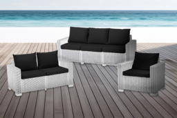 CLEARANCE! Weather-Resistant Replacement Cushion Pads for Keter Allibert Rattan Garden Furniture - Plush Outdoor Seating - thumbnail 1