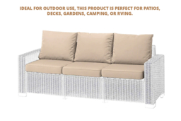 CLEARANCE! Weather-Resistant Replacement Cushion Pads for Keter Allibert Rattan Garden Furniture - Plush Outdoor Seating - thumbnail 8