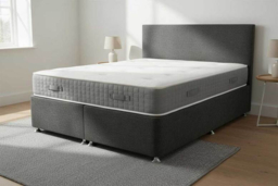 Premium Charcoal Chenille Divan Bed Base With Multiple Storage Choices - thumbnail 5