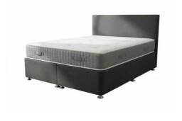 Premium Charcoal Chenille Divan Bed Base With Multiple Storage Choices - thumbnail 3