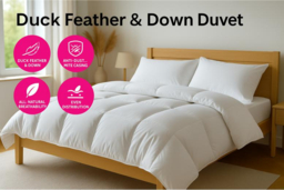 Premium Duck Feather & Down Duvet Quilt 13.5 Tog - Hotel Quality, Machine Washable, All Sizes - thumbnail 6