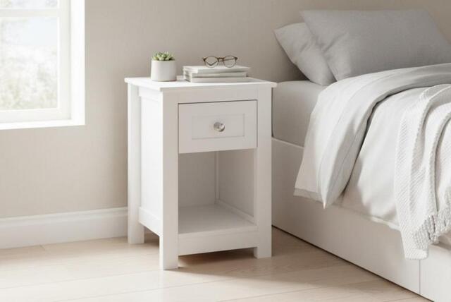 Small Side Table with Drawer, Open Cabinet Storage Included - image 1