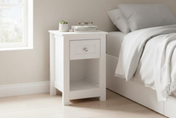 Small Side Table with Drawer, Open Cabinet Storage Included - thumbnail 5