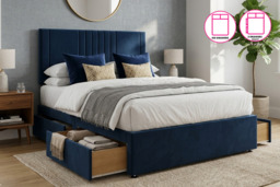 Alaska Divan Bed with Mattress - 6 Sizes, 7 Colours & Storage Options - thumbnail 4