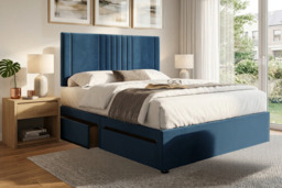 Alaska Divan Bed with Mattress - 6 Sizes, 7 Colours & Storage Options - thumbnail 1