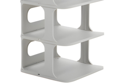 4-Tier Stackable Shoes Rack for Custom Modular Storage Solutions - thumbnail 8