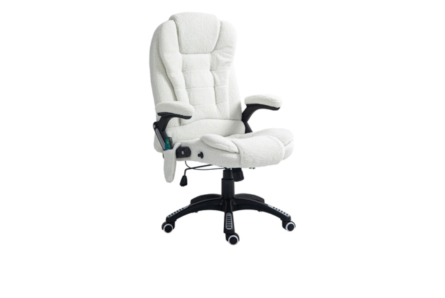 Vinsetto Boucle Ergonomic Six-Point Massaging & Heated Office Chair - Adjustable Recliner, High-Back, 120kg Capacity - image 1