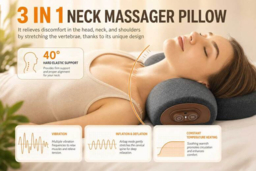3-in-1 Cervical Massage Pillow with Heat and Traction Support - thumbnail 8