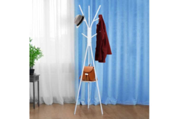 PRICE DROP! Modern White Metal Coat Rack Stand - Space-Saving Storage, 180cm Tall, Contemporary Hallway & Living Room Furniture - thumbnail 8