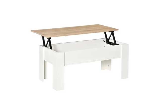 Lift Top Coffee Table with Hidden Storage - Modern Particle Board, Space-Saving, Adjustable Height, Contemporary Living Room Centrepiece - image 1