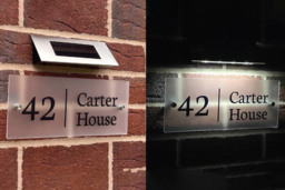 Rectangle Frosted Solar Light Up House Sign - 4 Styles! - thumbnail 4