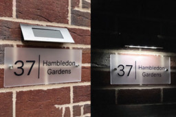 Rectangle Frosted Solar Light Up House Sign - 4 Styles! - thumbnail 3
