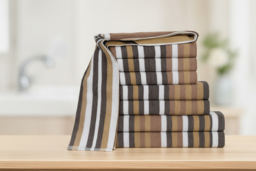 Egyptian Cotton Striped Towels - 4/8 Piece Set & 6 Colours! - thumbnail 5