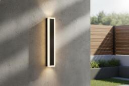 Minimalist Outdoor Long LED Wall Light with 360° Warm White Surround Illumination - thumbnail 2