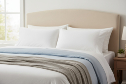 Luxury Duck Feather & Down Pillows - Extra Filled, 100% Cotton Cover, Hotel Quality - Pack of 2 - thumbnail 6