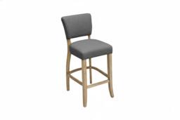 PRICE DROP! Set of 2 Bar Stools with Linen-Upholstered Padded Seats
