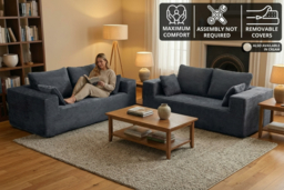 Monaca Boneless Sofa in a Box - 2, 3 Seater or Corner Sofa - Grey OR Beige - thumbnail 6