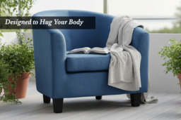 Alivio Comfy and Ergonomic Fabric Tub Chair - thumbnail 4