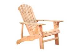 Adirondack Wooden Garden Chair - Weather-Resistant Outdoor Seating (Single or Pair) - thumbnail 2