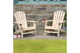Adirondack Wooden Garden Chair - Weather-Resistant Outdoor Seating (Single or Pair) - thumbnail 8