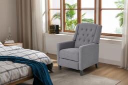 PRICE DROP! Upholstered Recliner Chair with Footrest - thumbnail 3