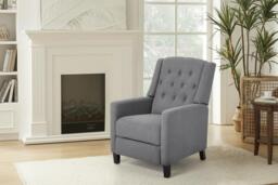 PRICE DROP! Upholstered Recliner Chair with Footrest - thumbnail 4