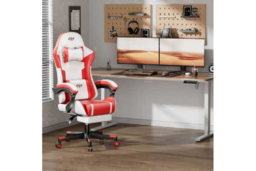 EcoFurnix PU Leather Reclining Sofa Chair - Ergonomic Massage, Footrest, Modern Scandi Style - thumbnail 5
