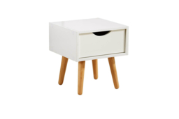 Boden Solid Wood Bedside Table - 1 or 2 Drawer, Oak or White, Compact Storage Unit - thumbnail 8
