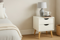 Boden Solid Wood Bedside Table - 1 or 2 Drawer, Oak or White, Compact Storage Unit - thumbnail 5