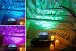 Multifunction LED Galaxy Projection Table Night Light - 360° Rotating, Star Projector, Modern Mood Lighting - thumbnail 6