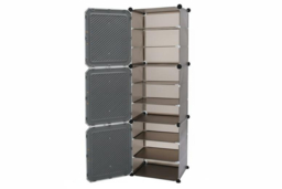 Modern 9-Tier Shoe Cabinet with Removable Shelves - thumbnail 5