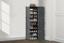 Modern 9-Tier Shoe Cabinet with Removable Shelves - thumbnail 7
