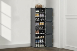 Modern 9-Tier Shoe Cabinet with Removable Shelves - thumbnail 8