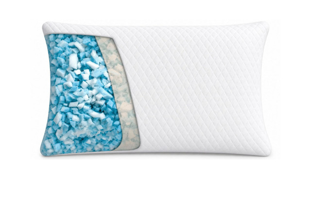 4-Pack Cooling Gel Shredded Memory Foam Pillows - image 1