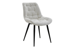 PRICE DROP! Teddy Fleece Upholstered Dining Chair - Grey or White - thumbnail 3