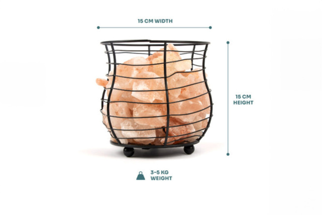 Hand-Carved Himalayan Salt Table Lamp - Natural Glow, Eco-Friendly Lighting, Relaxing Amber Hue - image 1