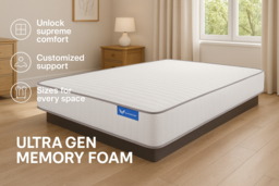 Ultra Gen Memory Foam Hybrid Mattress - Pressure Relief & Support, 7 UK Sizes - thumbnail 6