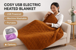 PRICE DROP! January Sale! Cosy USB Powered Rechargeable Heated Blanket - thumbnail 6