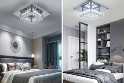 Crystal LED Semi-Flush Ceiling Light - thumbnail 8